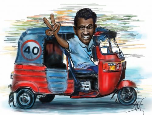 Sri Lanka, Tuktuk en chauffeur